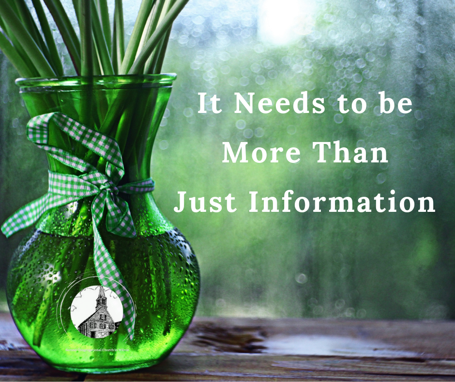 It needs to be more than information - image